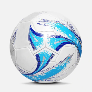Balón de fútbol pakistaní de tendencia altamente exigente, diseño de balón de partido de Fútbol cosido a máquina, tamaño 5, las mejores pelotas de cuero PU - Product Image 2