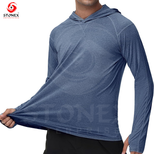 Sudadera con capucha de pesca de manga larga con estampado personalizado para hombre, Sudadera con capucha de pesca con protección solar de secado rápido para hombre - Product Image 2