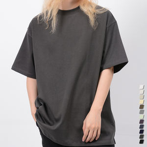 Camiseta extragrande lisa de peso pesado de alta calidad, camiseta en blanco personalizada con bordado de impresión para hombres - Product Image 3