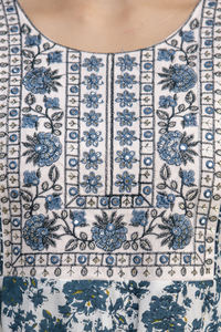 Vestido Anarkali Kurti Largo de Primera Calidad, Bordado con Lentejuelas, Trabajo Artesanal, Fabricante Indio - Product Image 6