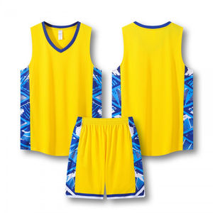 Conjunto de Camiseta y Pantalones Cortos de Baloncesto, Ligero, de Secado Rápido, Transpirable, al por Mayor - Product Image 3
