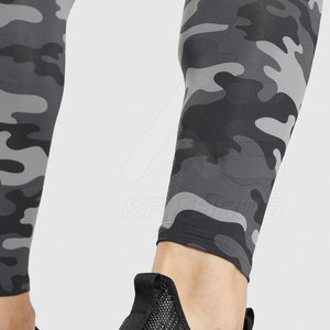 <b>Men</b> Solid Full Length <b>Yoga</b> Leggings Mid Waist Elastic Waist Breathable Quick Dry Spandex Polyester 160g <b>Pants</b> - Product Image 5