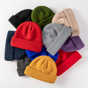 หมวกบีนนี่ถักลายอบอุ่นสำหรับฤดูหนาวหมวกแฟชั่นดีไซน์ใหม่โลโก้ตัวอักษร - Product Image 3