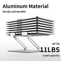 Portable pliable 360 support métallique rotatif support de bureau réglable en aluminium support d'ordinateur portable support d'ordinateur pour ordinateur portable