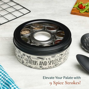 Boîte à épices en acier inoxydable 6-en-1 de qualité supérieure avec couvercle en métal étanche et passe au lave-vaisselle pour le stockage d'herbes et d'épices de cuisine - Product Image 3