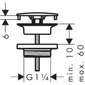 For Hansgrohe <b>Brushed</b> Bronze Washbasin <b>Drain</b> Fitting - Product Image 6