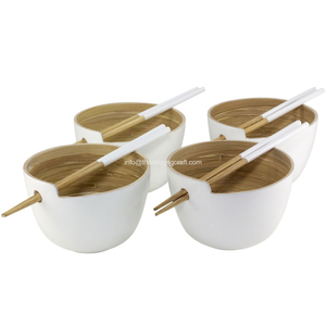 Grand bol à salade en bambou pour fruits, ustensiles de cuisine faits à la main par un fabricant vietnamien, bols jetables - Product Image 1