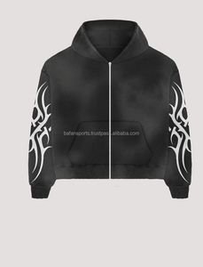Respirant de haute qualité 100% coton impression personnalisée Jogging piste survêtement hommes survêtement survêtement à capuche ensemble survêtements pour hommes - Product Image 6