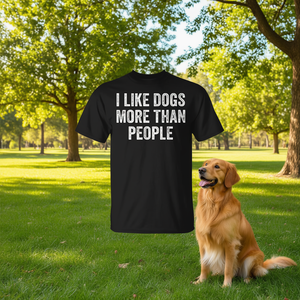 Me gustan los perros más que las personas - Camiseta promocional para amantes de los perros - Product Image 3