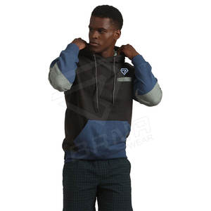 เสื้อฮู้ดแบบสวมหัวของผู้ชายผ้าคอตตอน100% กันน้ำได้เสื้อผ้าฤดูหนาวที่อบอุ่นแบบลำลองออกแบบแบรนด์ได้ตามต้องการ - Product Image 5