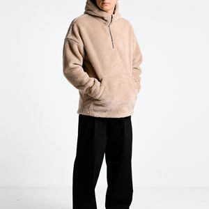 Sweat à capuche zippé pour homme, streetwear décontracté, polaire confortable, manches longues, pour l'extérieur, l'hiver, le quotidien, confortable, polyvalent, style actif et tendance - Product Image 5