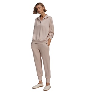 Vêtements streetwear décontractés, vente en gros, personnalisés, meilleures ventes, nouveaux sweats à capuche à demi-fermeture éclair personnalisés de haute qualité pour les femmes - Product Image 6