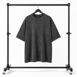 Camiseta Oversize Vintage Lavada Personalizada Unisex de Algodón Pesado para Streetwear, Fabricante OEM ODM de Marca Privada - Product Image 5
