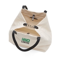 Fabricant vietnamien direct OEM vente en gros sac fourre-tout en toile personnalisé taille personnalisée poignée en coton Logo cadeau