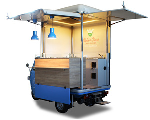 Remolque de Comida Vintage de 3 Ruedas con Carrocería de Acero Motorizado de 4.8m, Resistente a la Oxidación, para Uso en Exteriores, Garantía de 3 Años, Multivoltaje - Product Image 4