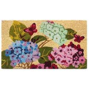 Felpudo Botanical de Coco Blanco, Recto, 40x70cm (Dintex 55171) - Product Image 1