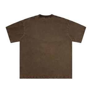 Camiseta Personalizada con Lavado Ácido, Estilo Vintage, Desgastada, de Algodón, Unisex, Streetwear, Camiseta Moderna de Gran Tamaño para Hombre 2026 - Product Image 4