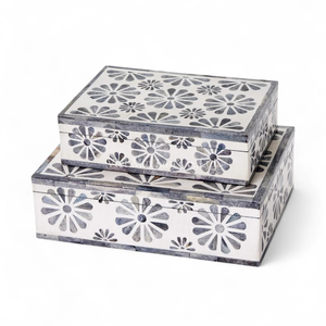 OEM ODM Vente en gros de boîtes modernes de luxe en nacre, incrustation de coquillages, design flexible et fonctionnel, fabricant de rangement décoratif - Product Image 6