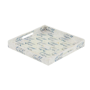 Bandeja Cuadrada de Nácar Azul y Verde de la Mejor Calidad, Último Diseño, Bandeja Decorativa para Mesa, para Servir Alimentos y Postres - Product Image 2