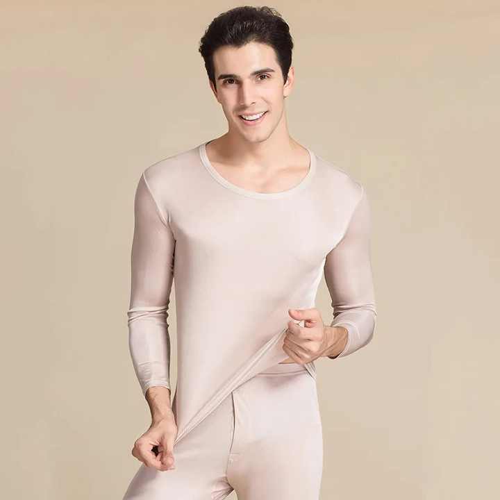 Wholesale Men's Thermal Underwear Long Sleeved Cotton Trousers Modal Long Johns Customizable OEM Product