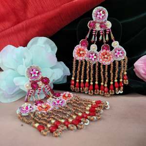 Danglers งานฝีมือที่สวยงามที่มีคุณภาพที่ดีที่สุดที่ไม่ซ้ำกันรูปแบบพื้นผิวเครื่องประดับไข่มุกหูฟังอเนกประสงค์ - Product Image 2