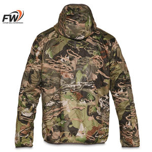 Chaqueta cortavientos impermeable personalizada, deportiva, táctica, de invierno, para caza, con sublimación de camuflaje. - Product Image 2