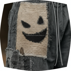 Pantalones Harem Holgados de Lona Estilo Hip Hop para Hombre, Retro, con Bloques de Color, Transpirables, Venta al Por Mayor - Product Image 5