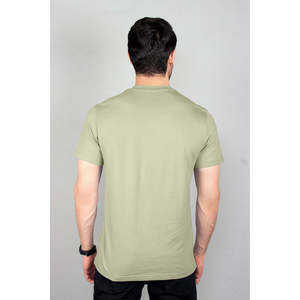 เสื้อยืดคอกลมผู้ชาย VINEY ผ้าฝ้ายพื้นฐาน 100% ผ้าฝ้ายถักย้อมสีพื้น 300 กรัม เสื้อยืดแฟชั่นแบบรัดรูป - Product Image 4