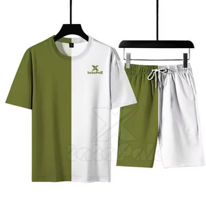 Ensemble short et t-shirt sport pour homme, 100% coton, haute qualité, séchage rapide, service OEM, vêtements d'été - Product Image 4
