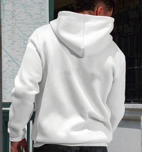 Sweat-shirt à capuche ample pour homme OEM, 100% coton, poids lourd, logo personnalisé, impression en relief, streetwear, séchage rapide - Product Image 2