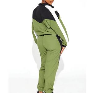 Conjunto cortavientos para mujer ligero y elegante de talla grande Cintura alta Característica a prueba de viento Tallas grandes para correr y hacer ejercicio - Product Image 4