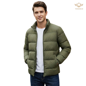Parka de Invierno para Hombre, Talla Grande, Informal, para Exteriores, con Cuello Alto, Acolchada, con Cierre, al por Mayor, OEM/ODM - Product Image 3