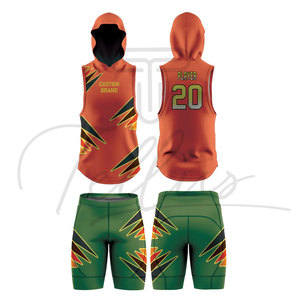 ชุดฟุตบอลแฟล็กสำหรับเด็ก พิมพ์ลายตามสั่ง 100% โพลีเอสเตอร์ ไซส์ใหญ่ ชุดอเมริกันฟุตบอล 7v7 แบบสั้น ระบายอากาศได้ดี - Product Image 5