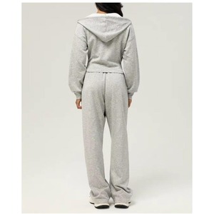 Sudaderas de punto de invierno con capucha para mujer, jersey de manga larga liso impermeable, Tops con bolsillos, moda de poliéster/algodón - Product Image 5