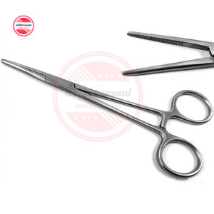 Soporte de aguja hemostática quirúrgica, pinzas de acero inoxidable para cirugía de Hospital, soporte de aguja TC recta, instrumentos - Product Image 1
