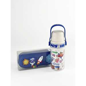 Tykle Space BTS Combo 2-in-1 Children's Daily Backpack with Pencil Case and <b>Stationery</b> <b>Set</b> Including Crayon Sticks - Product Image 3