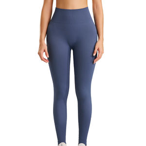 Mallas de Yoga de cintura alta sin costuras de primera calidad, pantalones de compresión para levantamiento de glúteos para mujer, ropa deportiva para correr, gimnasio y entrenamiento - Product Image 6