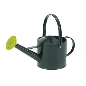Fournitures indiennes arrosoir en métal galvanisé de grande capacité arrosoir en métal enduit de poudre pour jardinière de ferme et de jardin - Product Image 6