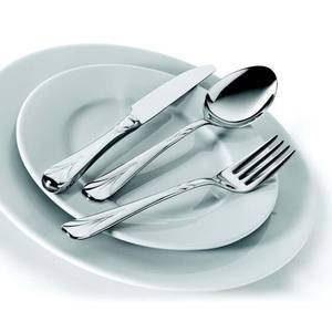 Ensemble de couverts de luxe royal en acier inoxydable argenté, poli mat, logo personnalisé, manche en métal, fourchette, cuillère, incroyable ensemble de couverts - Product Image 5