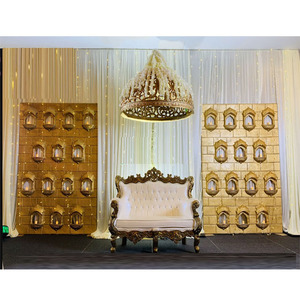 Paredes de Velas para Eventos de Boda con Temática Marroquí, Decoración de Escenario de Boda, Paredes de Velas de Fibra Jharokha, Paredes de Velas para Escenario de Boda en EE. UU. - Product Image 1