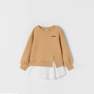 Girls Trendy Sweatshirt Crew Neck Soft Cotton/Polyester Fabric Breathable And Cozy Custom Size Fabric And Color Options Stylish - Product Image 1