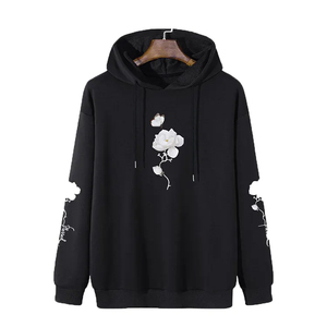 เสื้อฮู้ดดี้โอเวอร์ไซส์สำหรับผู้ชายและผู้หญิง ผ้าฟลีซฤดูหนาว 100% ผ้าฝ้าย เป็นมิตรกับสิ่งแวดล้อม สไตล์สตรีทแวร์ พิมพ์ลายพัฟ พิมพ์ลายดิจิทัล เสื้อสวมหัว - Product Image 1