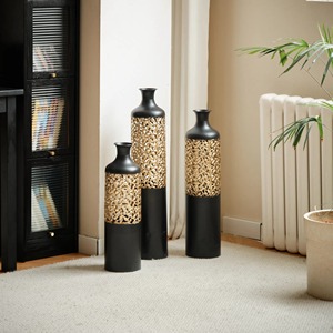 Modernos Jarrones Cilíndricos de Acero Inoxidable con Recubrimiento de Esmalte Brillante - Decoración de Lujo para el Hogar y la Mesa, Colores y Tamaños Personalizables, Ecológicos - Product Image 4