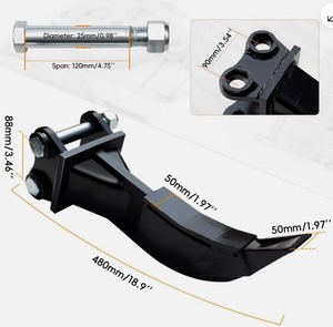 Accessoires d'excavatrice : Marteau hydraulique, Grappin en caoutchouc pour excavatrice, Brise-roche, Foreuse, Pour excavatrices sur chenilles ou sur roues, Compatibles Komatsu, Pince de préhension à rotule - Product Image 5