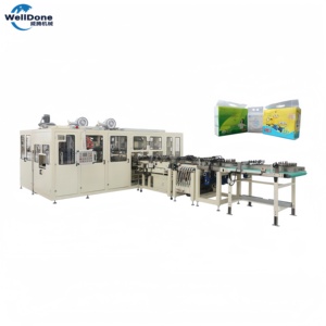 Ligne de production de machines à papier toilette entièrement automatiques Welldone |   Machine à fabriquer du papier mouchoir pour le visage - Product Image 4