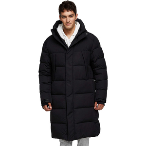 Chaqueta acolchada larga de invierno a prueba de viento para hombre, chaqueta barata con logotipo personalizado, chaqueta acolchada larga de nuevo diseño - Product Image 1