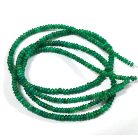 Opale verte naturelle 5x3mm - 4x2mm perles lisses, perles de pierres précieuses opale ordinaire, opale éthiopienne 17 pouces pour bijoux