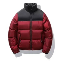 Yüksek Kaliteli Erkek Günlük Rüzgar Geçirmez Fermuarlı Şişme Mont %100 Polyester Soğuğa Dayanıklı Çoklu Renkler Sonbahar Kış