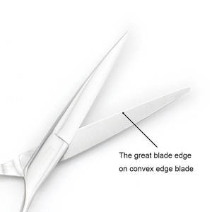 Ciseaux de coupe de cheveux de barbier de bord de rasoir professionnel ciseaux de Salon en acier inoxydable cisailles Premium coupe de cheveux - Product Image 2