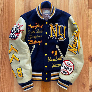 New Oem Manufacturer High Quality Chenille Embroidery <b>Men</b> College Custom Baseball <b>Bomber</b> Letterman Crop Leather <b>Varsity</b> <b>Jacket</b> - Product Image 5